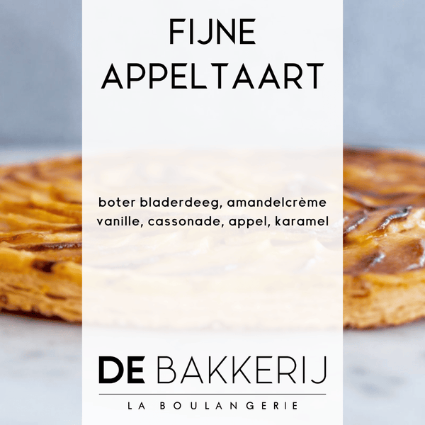 Fijne Appeltaart 5/6 pers.